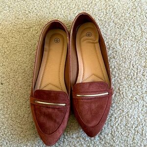 Women’s faux suede flats | Size 8